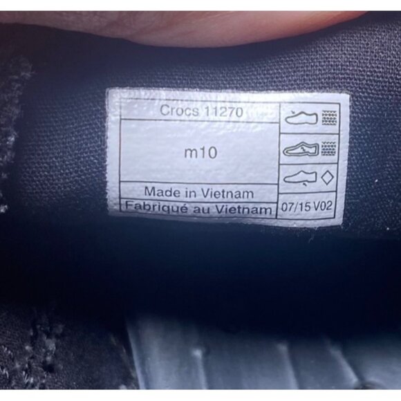 Crocs Canvas Slip On Loafers Brown Mens Shoes Comfort Casual - Picture 8 of 8